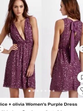Alice and Olivia Sequin Dress